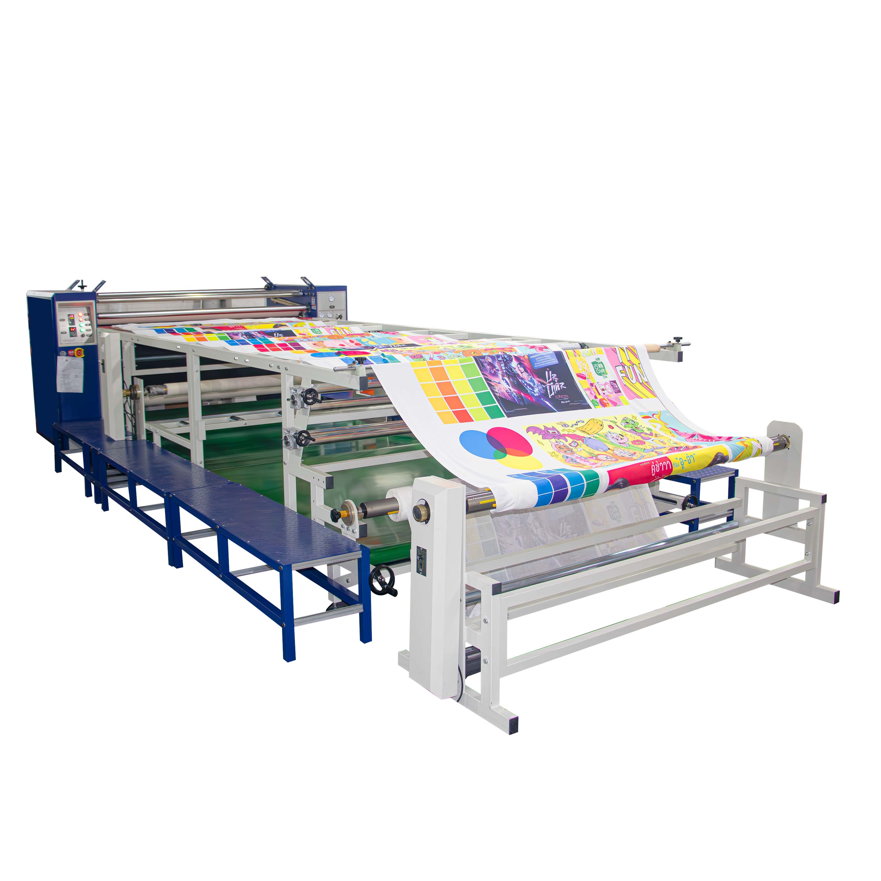 What is the role of roller printing machine